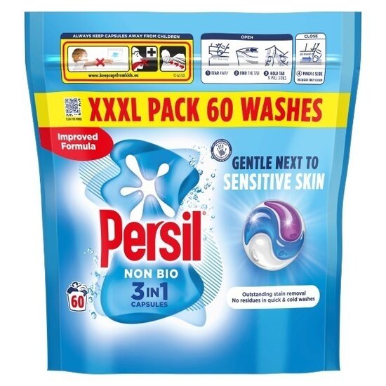 Persil non Bio 3in1 kapsulas bērnu drēbēm (60)